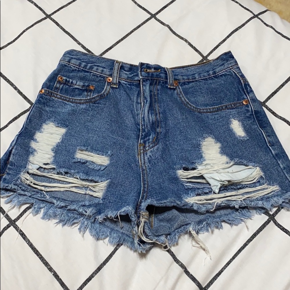 Denim shorts